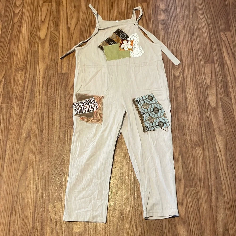Boho Hippy Jumpsuit/Overalls - Picture 1 of 9